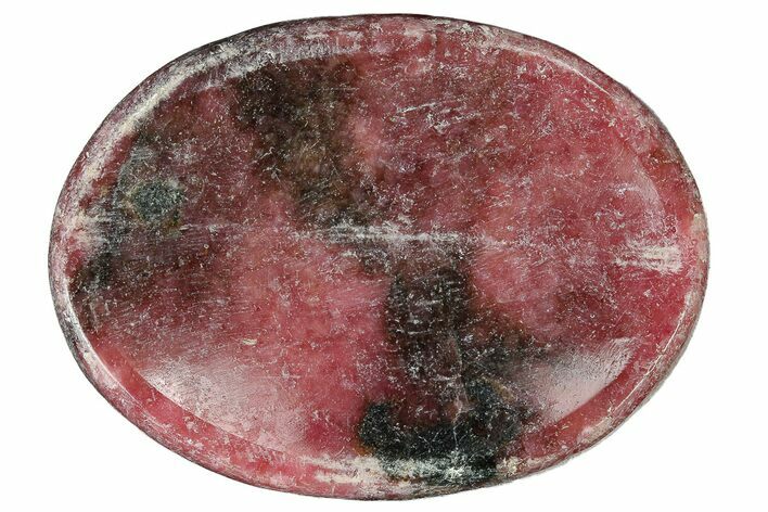 Polished Rhodonite Worry Stones - 1.5" Size - Photo 1